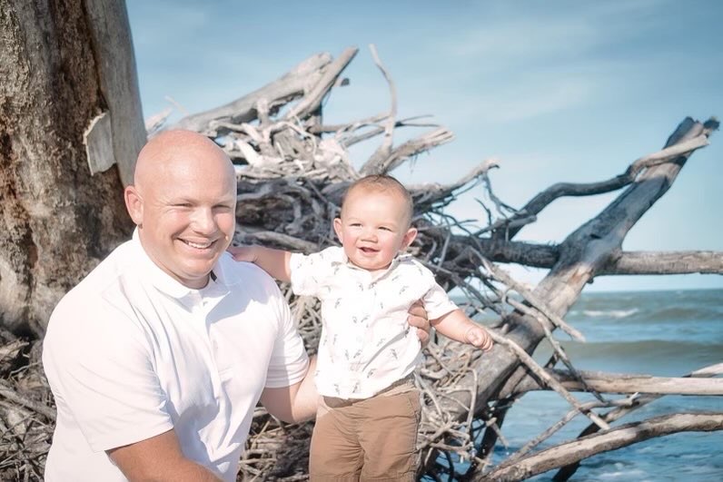 staff sergeant steven smiley with son